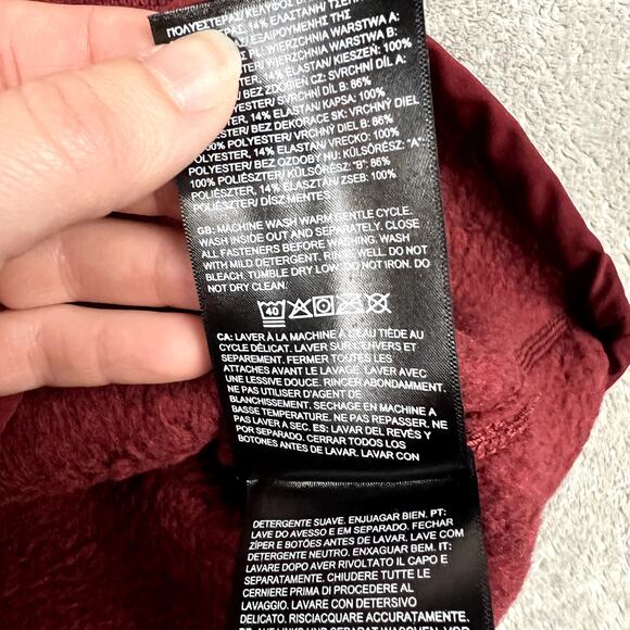 The North Face Glacier Fleece Quarter Zip Men's L Cordovan Heather NWT - Picture 9 of 10